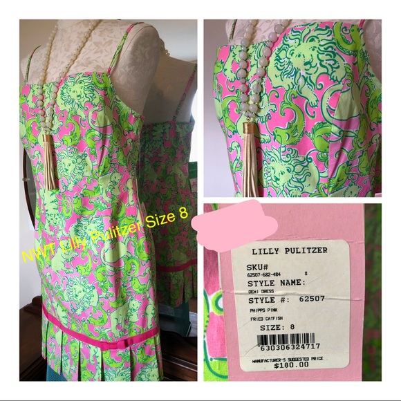 Lilly Pulitzer Dresses & Skirts - Lilly Pulitzer Demi dress Size 8 “Fried Catfish”